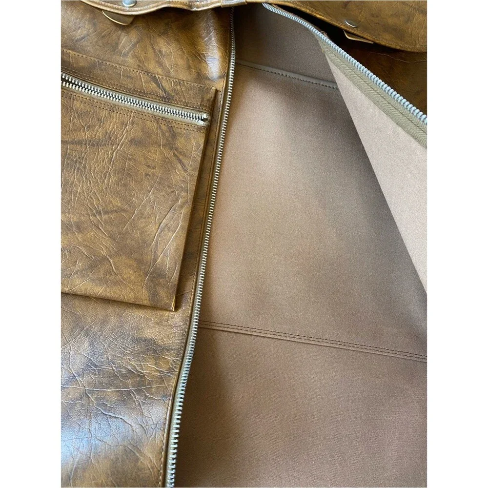 Vintage 1970s American Tourister Triumph Garment Bag Faux Leather Travel Suit